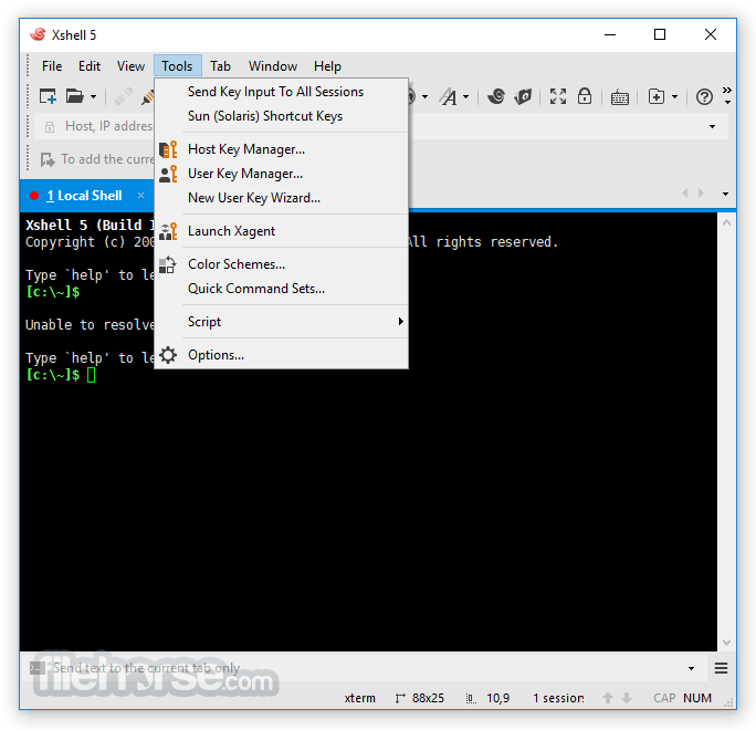 xshell 5 terminal secure emulator